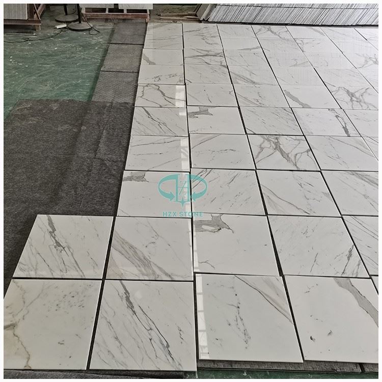 Gold Calacatta Marble Floor Tiles