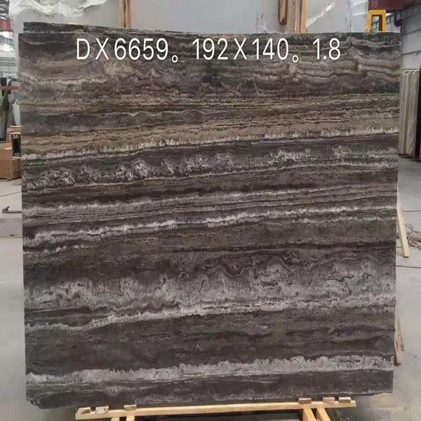 Silver Grey Travertine Slab